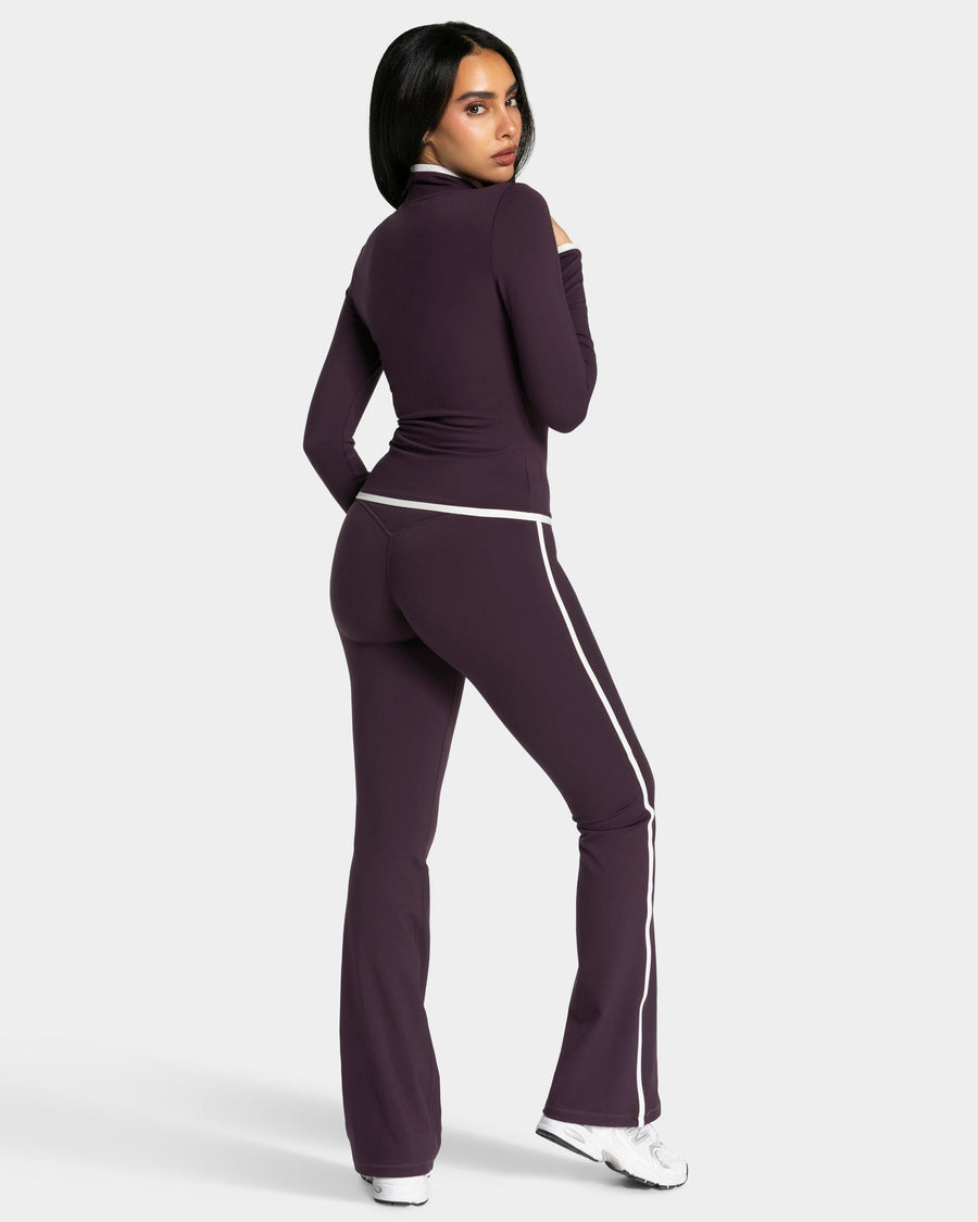 Veste de sport zippée sculptante Soft « Blackberry »