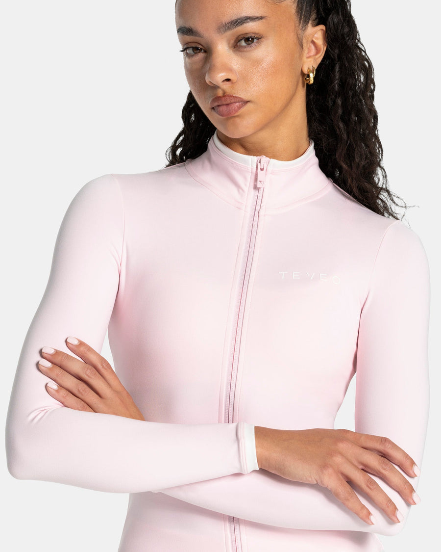 Veste de sport zippée sculptante Soft « Blossom »