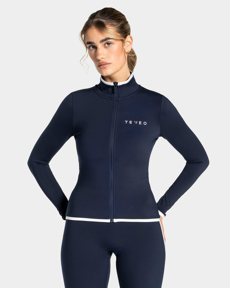 Veste de sport zippée sculptante Soft « Midnight »