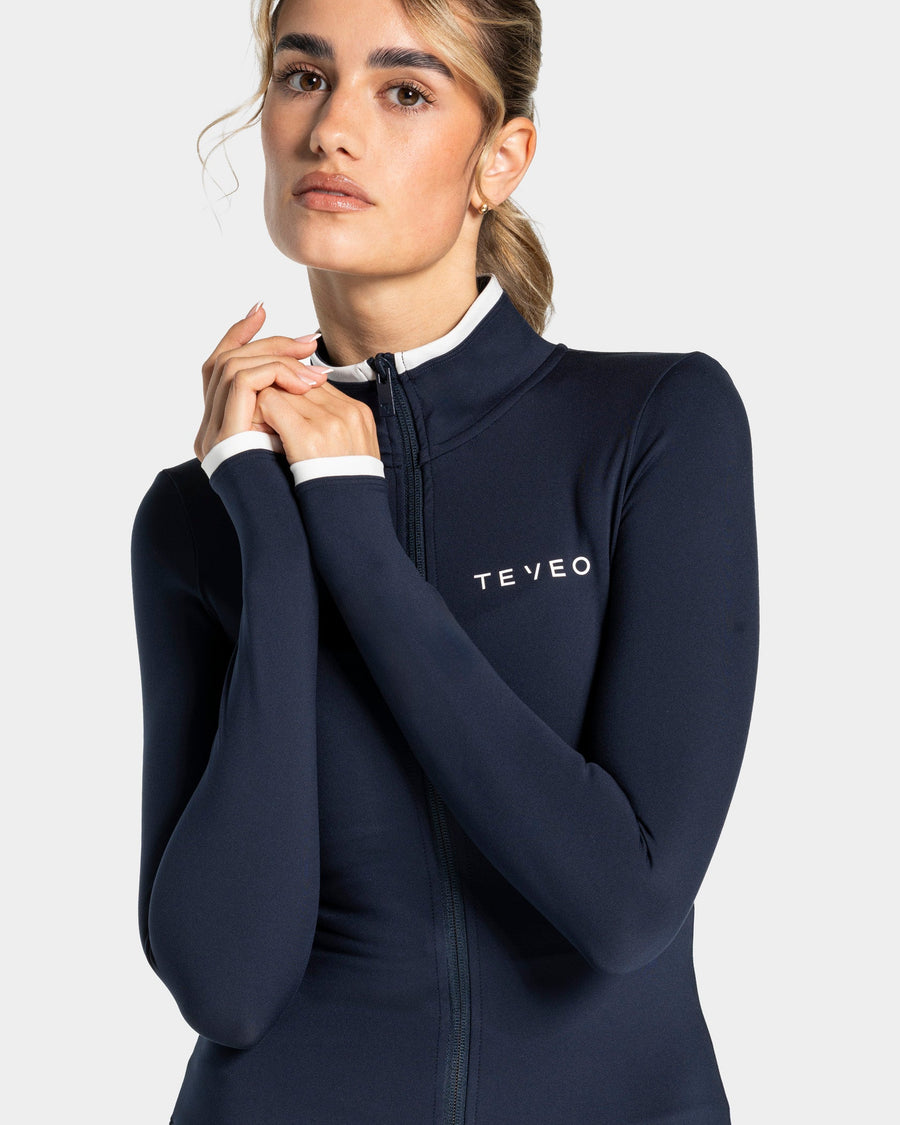Veste de sport zippée sculptante Soft « Midnight »