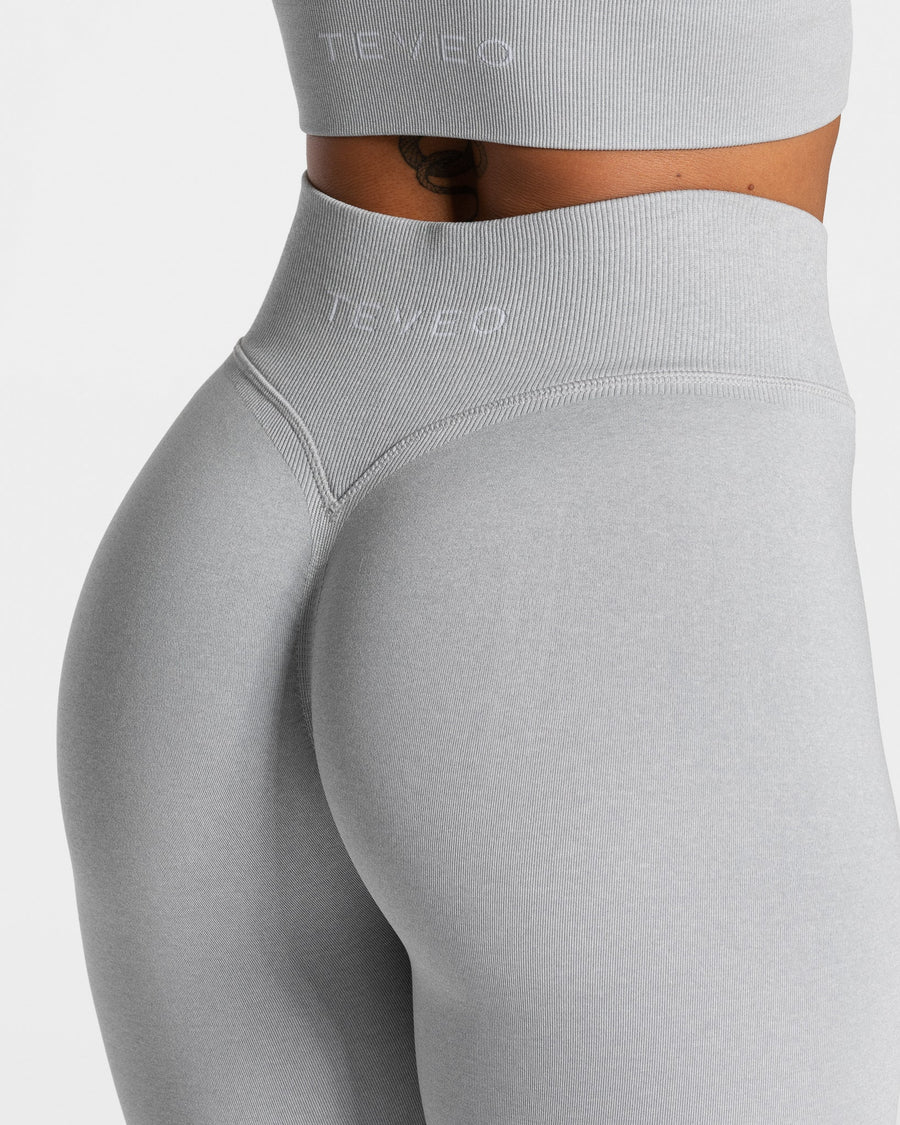 Legging Statement Scrunch « gris clair »