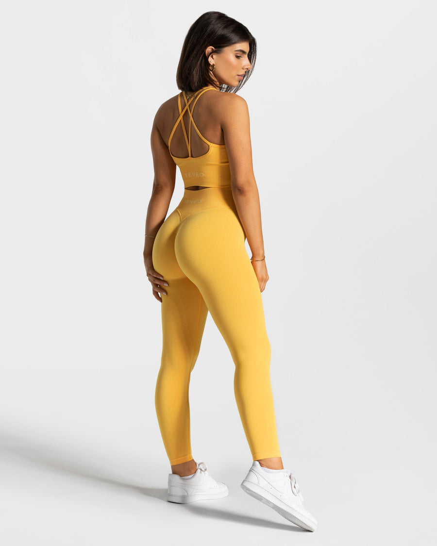 Legging Statement Scrunch « jaune »