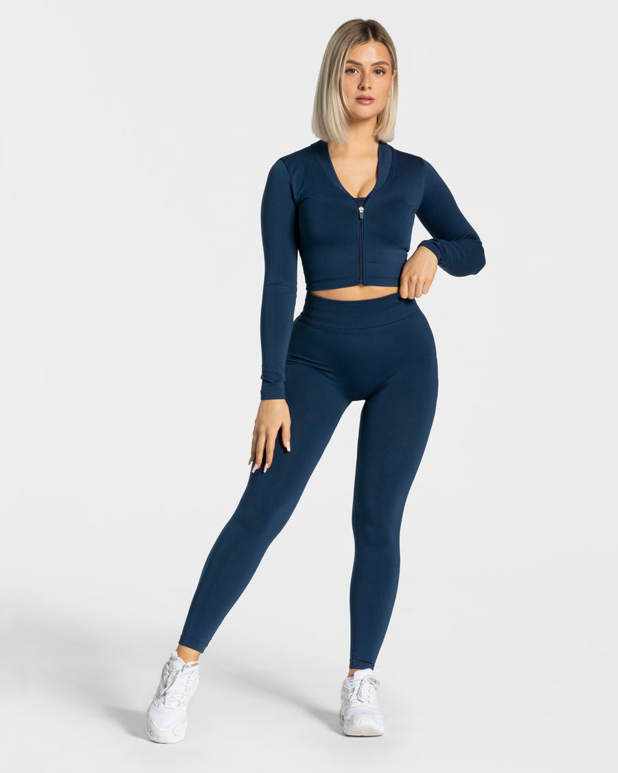 Veste de sport Statement Zip « bleu foncé »