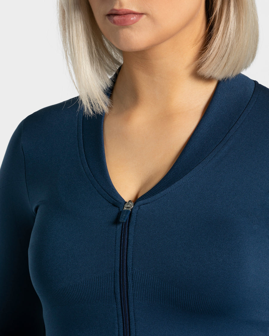 Veste de sport Statement Zip « bleu foncé »