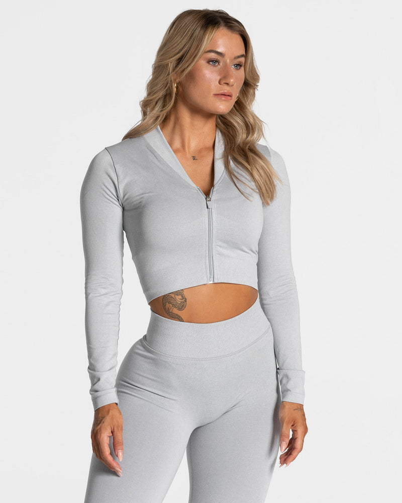 Veste de sport Statement Zip « gris clair »