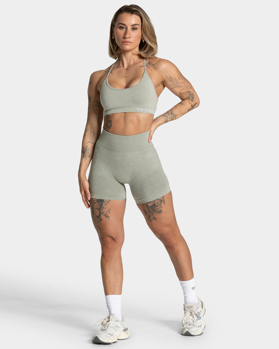 Short Acid Covert scrunch « vert sauge »