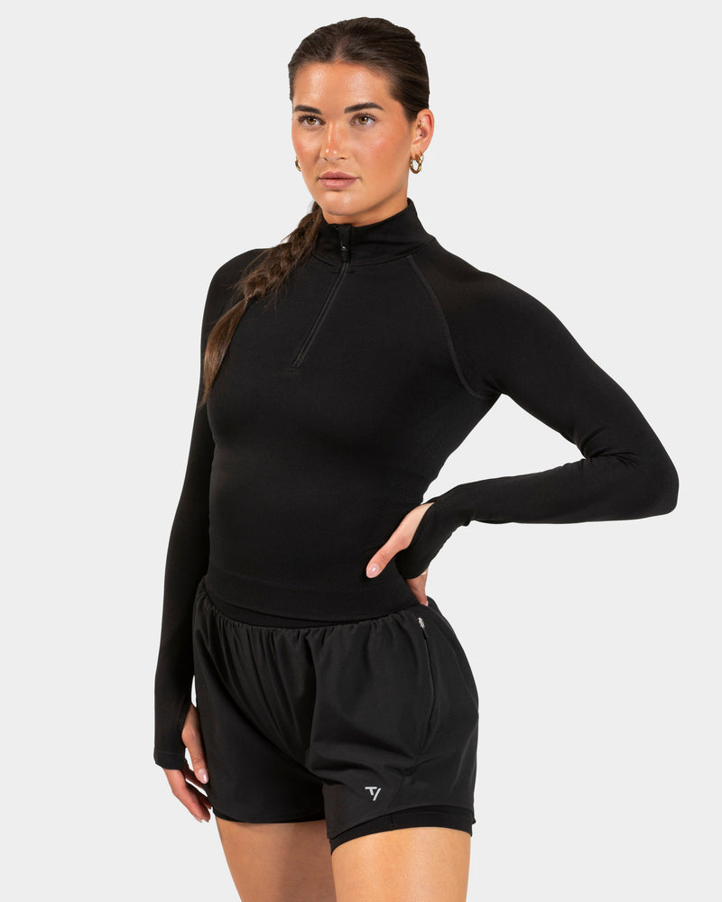 Half zip END Running « noir »