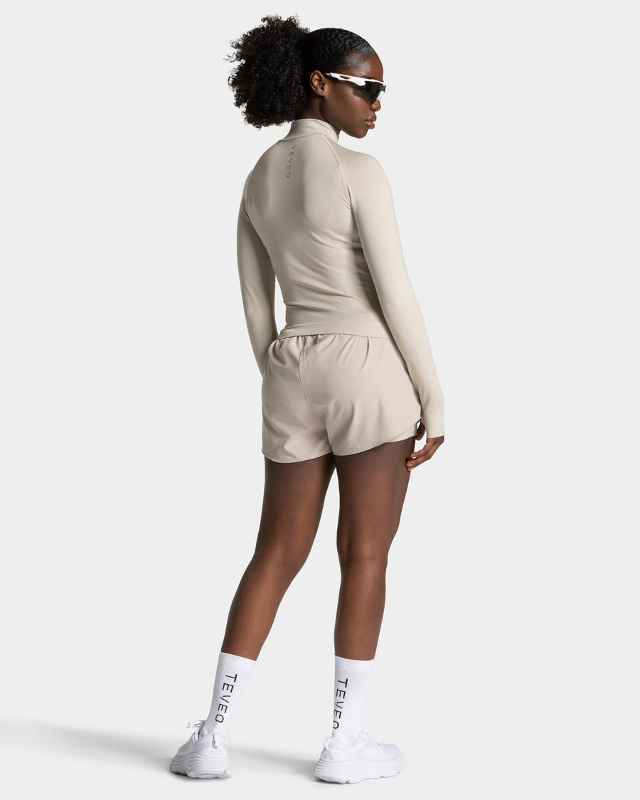 Short 2-en-1 END Running « Latte »