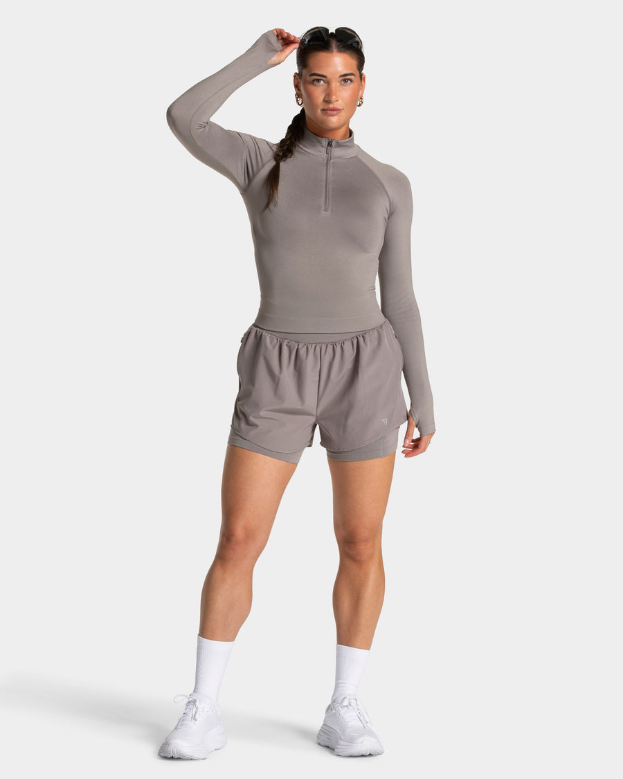 Half zip END Running « smoke »