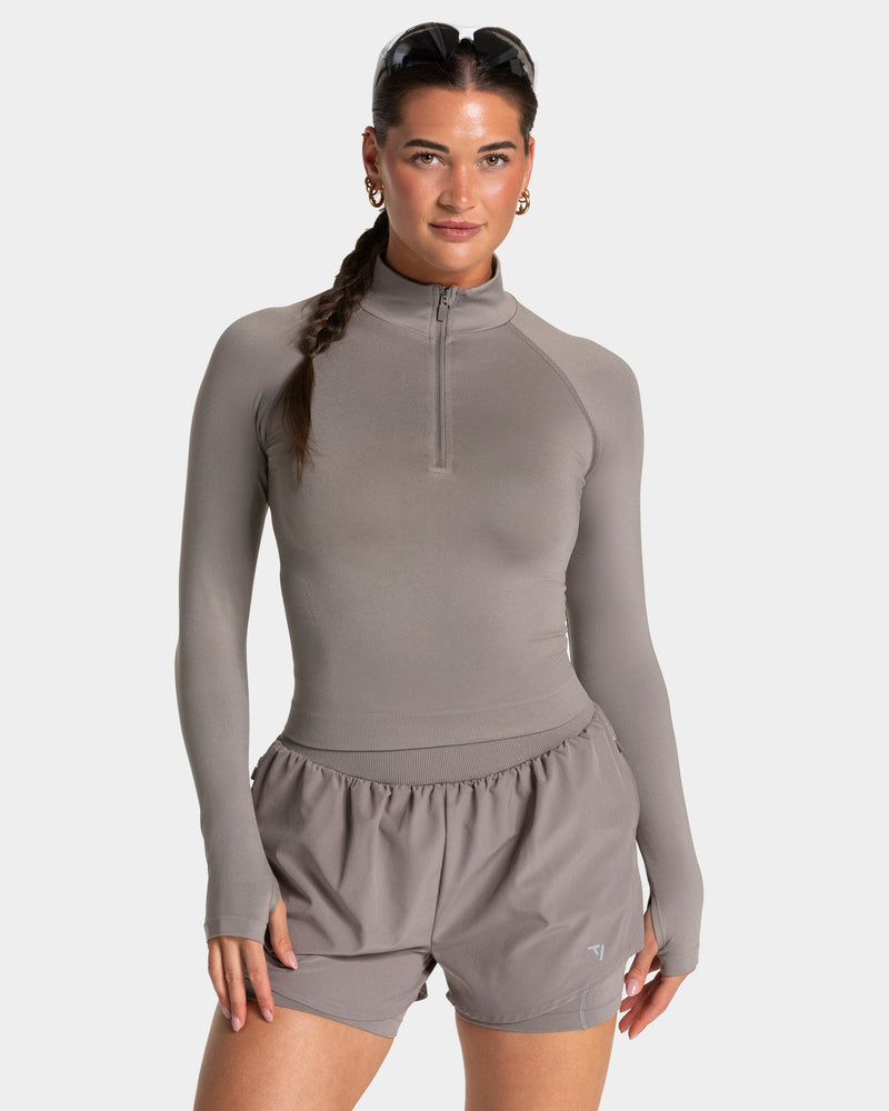 Half zip END Running « smoke »