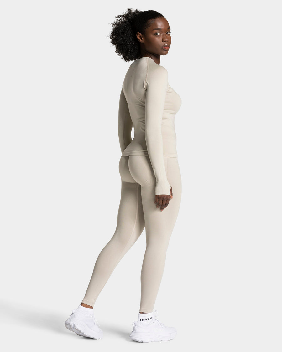 Legging Sculpt Scrunch END Running « Latte »