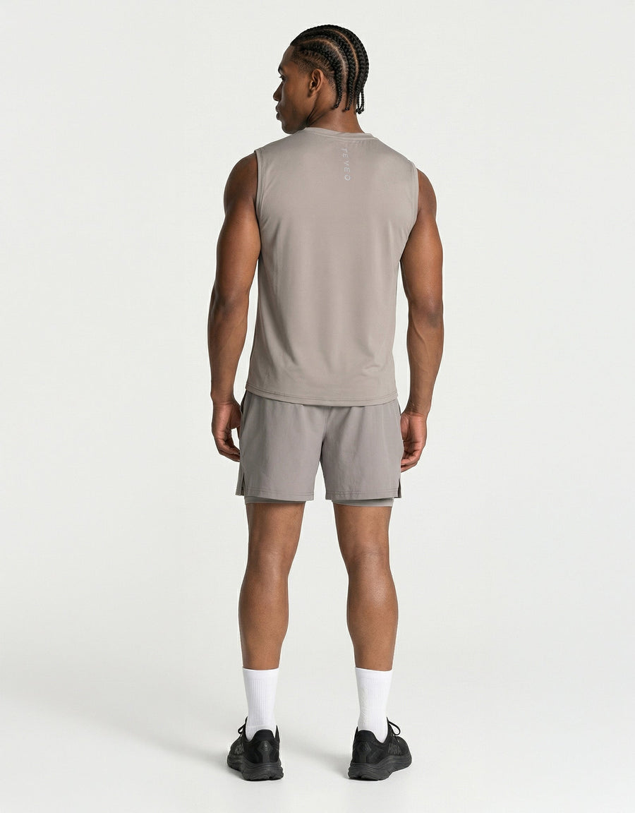 Short 2-en-1 END Running « smoke »