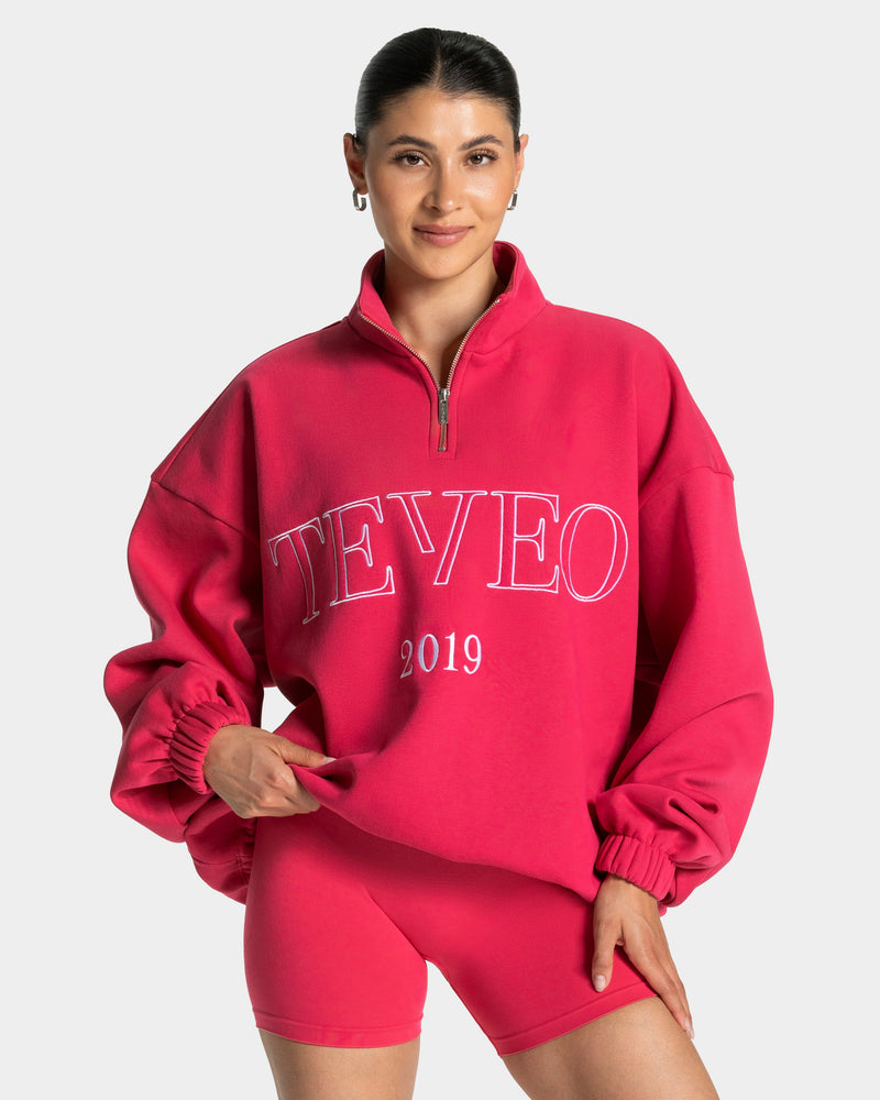 Sweat-shirt demi-zippé Femme « Berry »