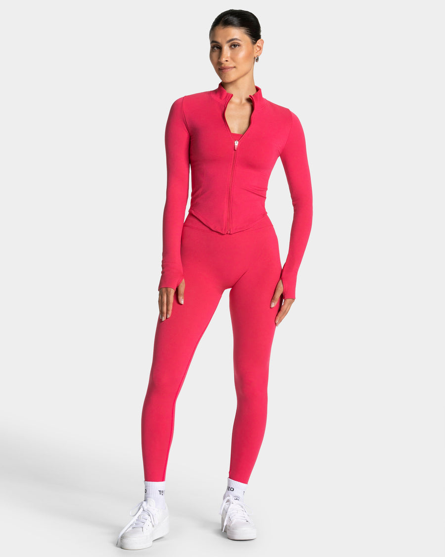 Veste de sport zippée Shaping Femme « berry »