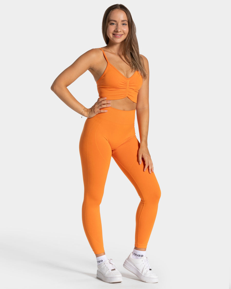 Legging Focus Scrunch « orange »