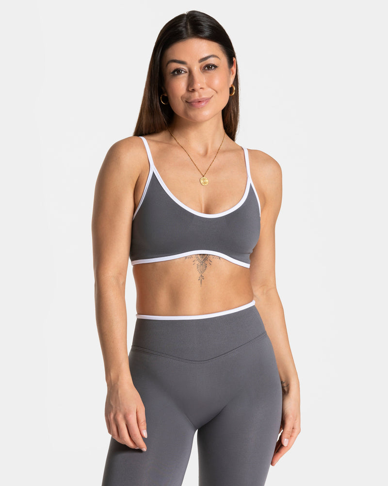 Brassière Contrastline « graphite »