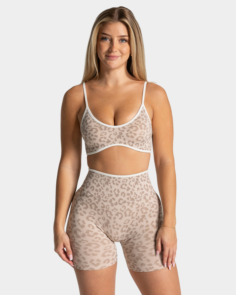 Brassière Contrastline « léopard Cream »