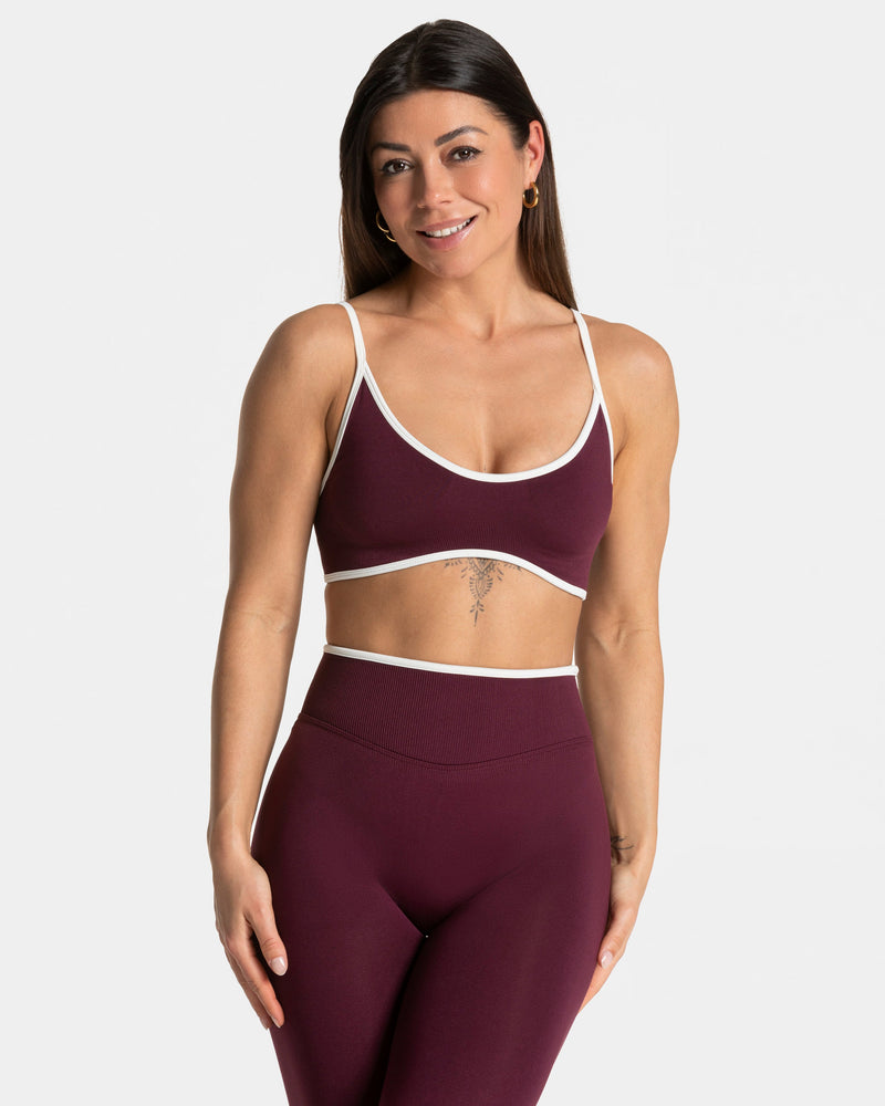 Brassière Contrastline « prune »
