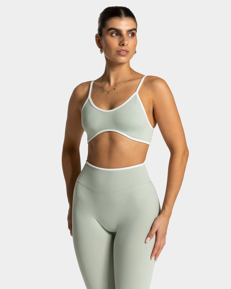 Brassière Contrastline « pistache »