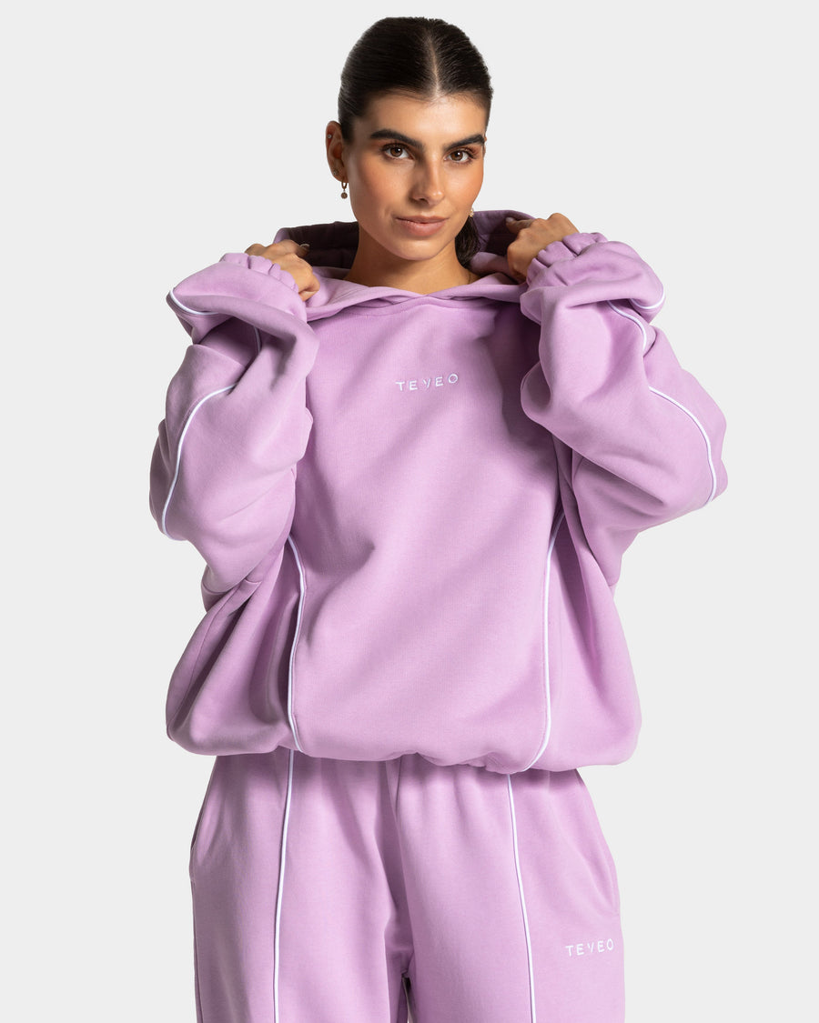 Sweat à capuche Contrastline « orchidée »