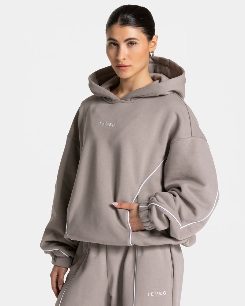 Sweat à capuche Contrastline « stone »