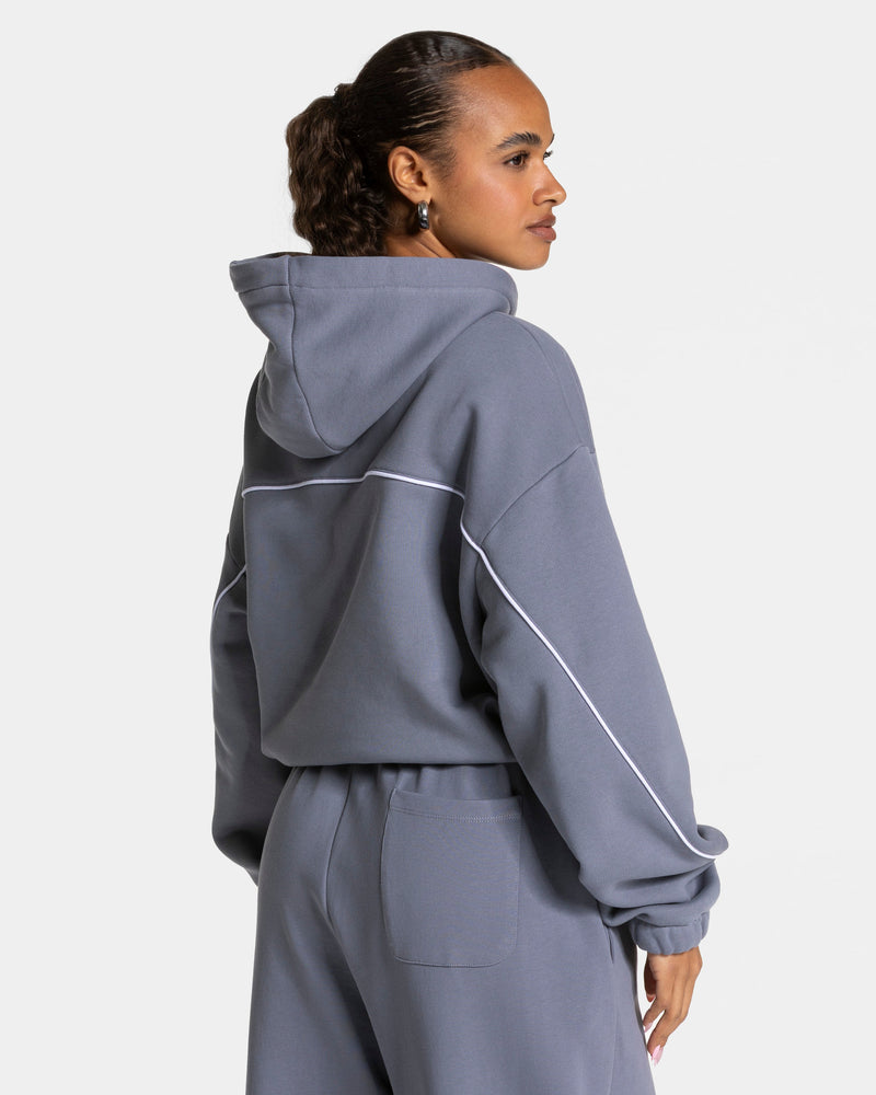 Sweat à capuche Contrastline « argenté »