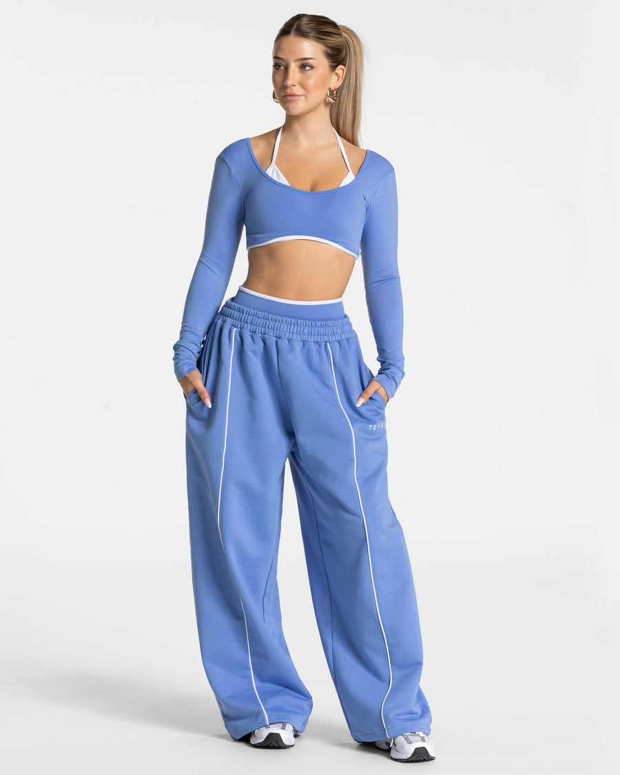 Pantalon de jogging Contrastline Wide Leg « azur »