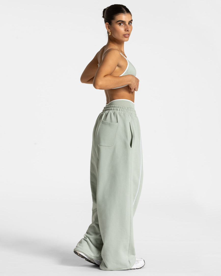 Pantalon de jogging Contrastline Wide Leg « pistache »