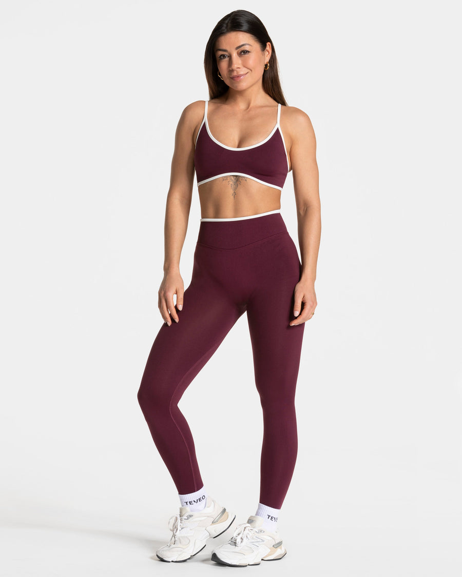 Brassière Contrastline « prune »