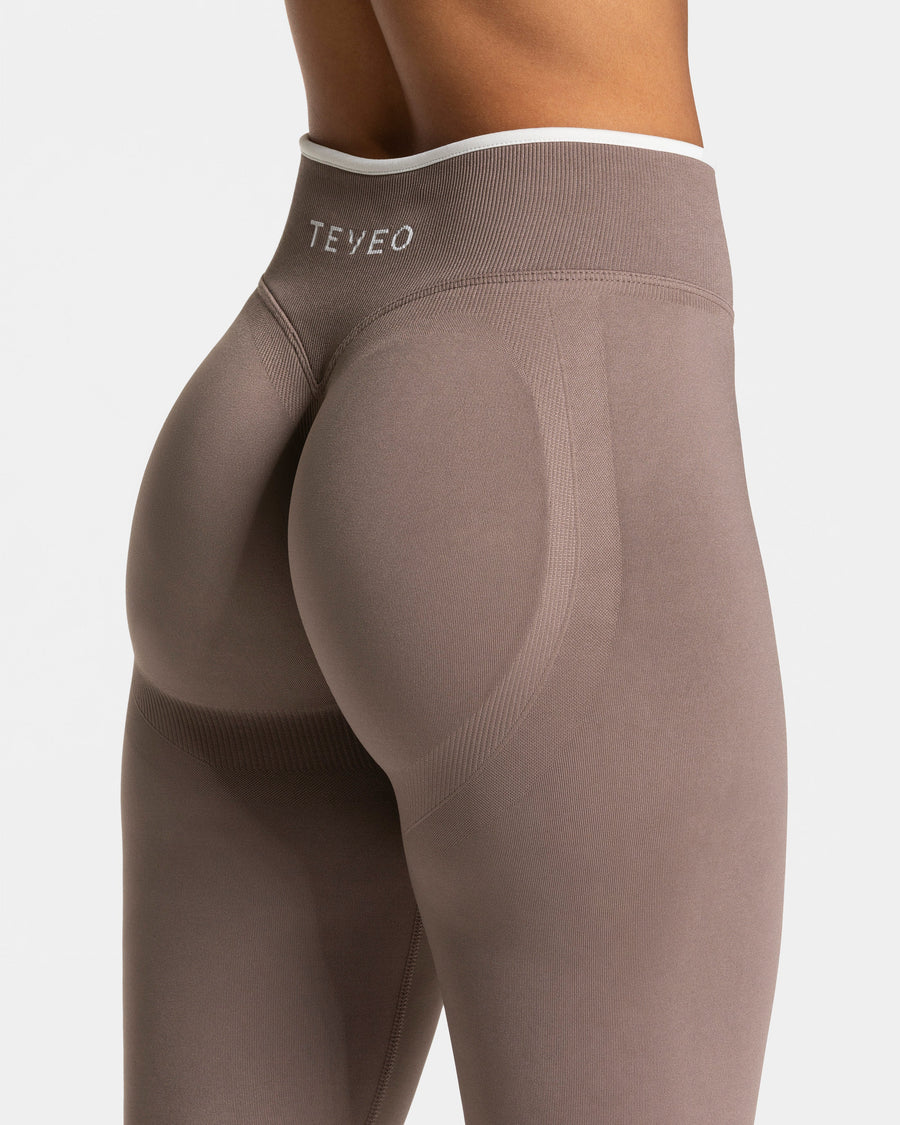 Legging Contrastline Sculpt scrunch « moka »