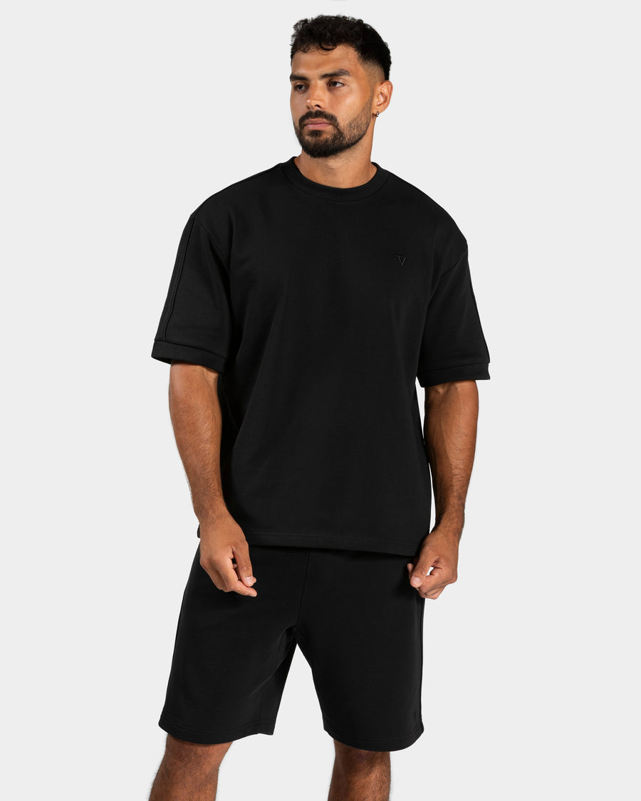 T-shirt oversize Contrastline « noir »