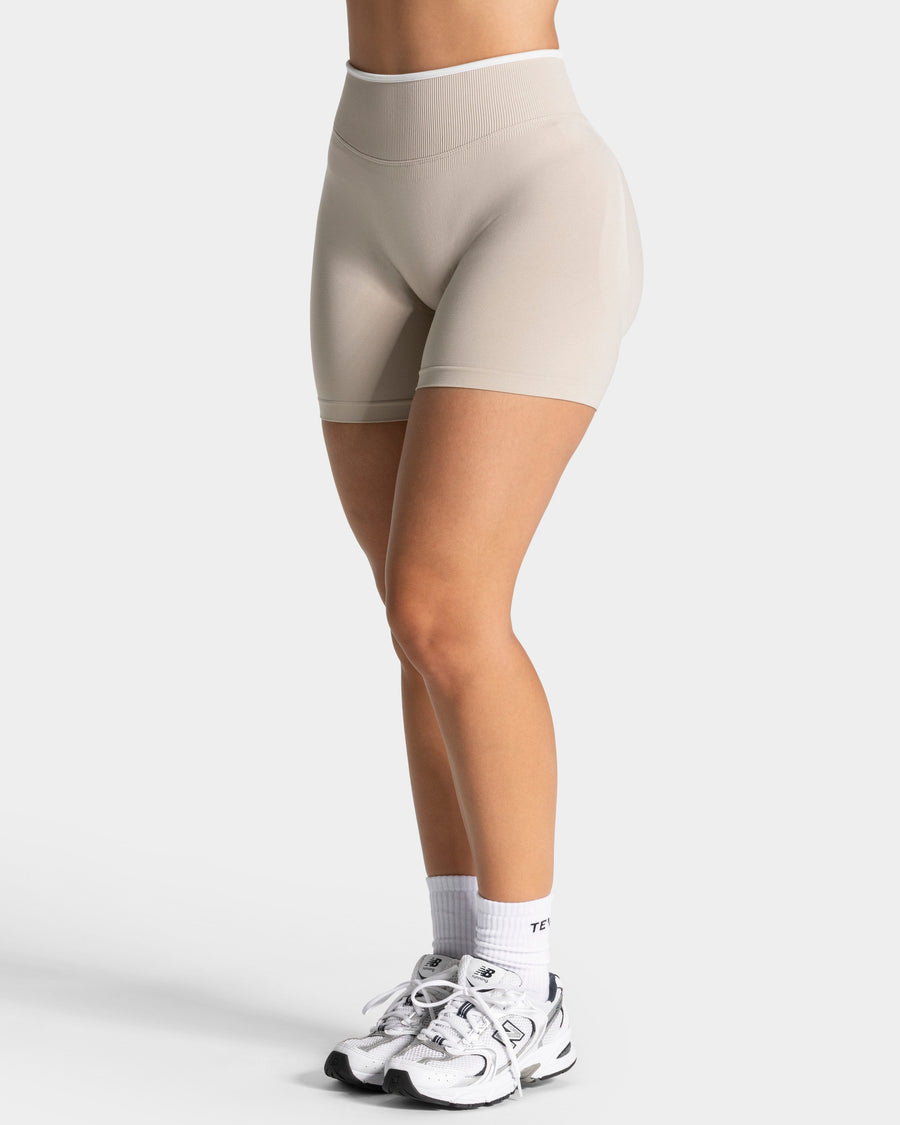 Short Sculpt scrunch Contrastline « Cream »