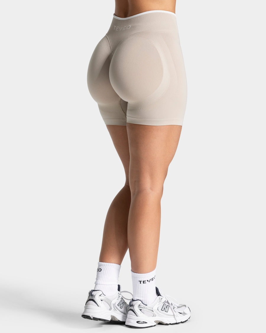 Short Sculpt scrunch Contrastline « Cream »