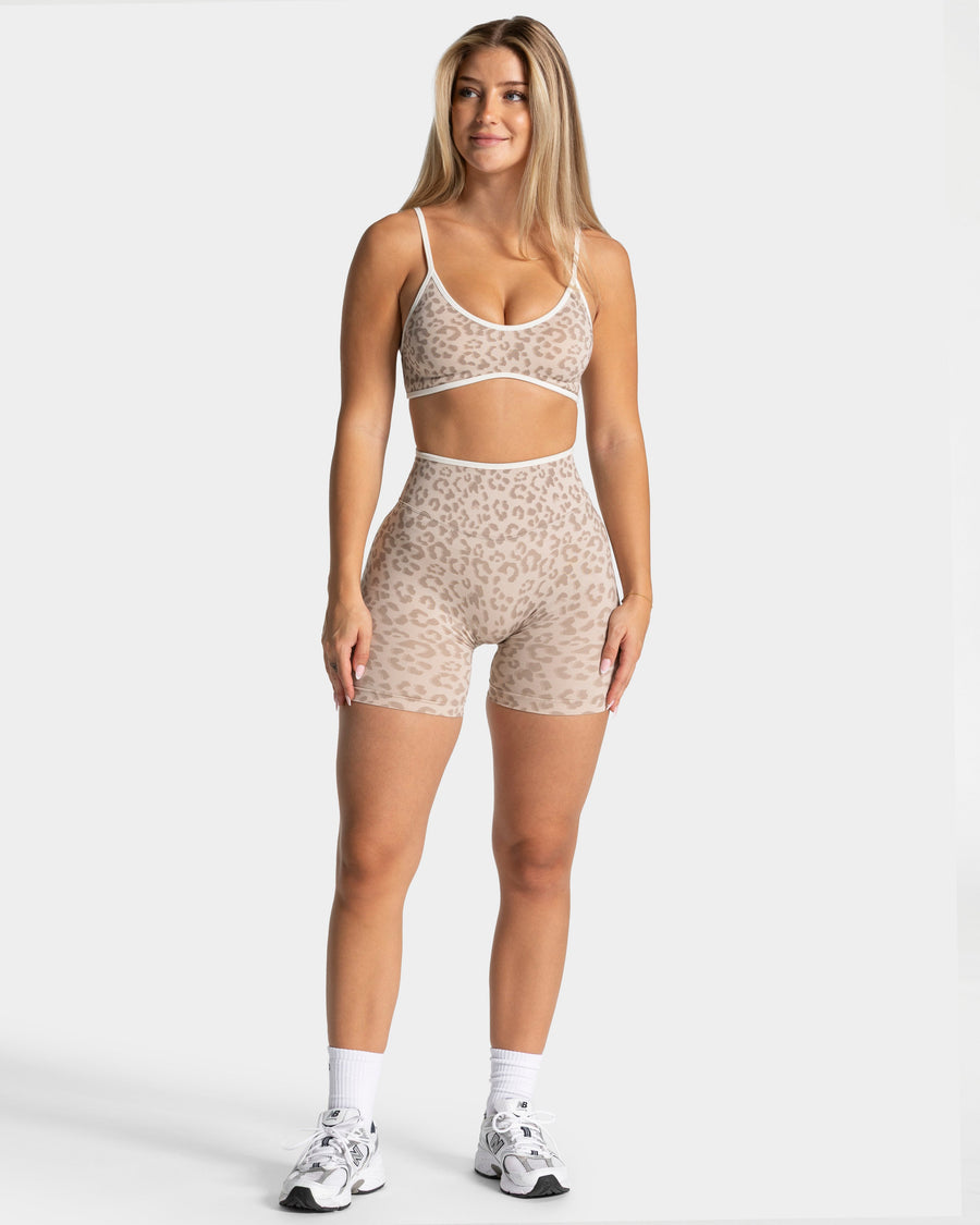 Brassière Contrastline « léopard Cream »