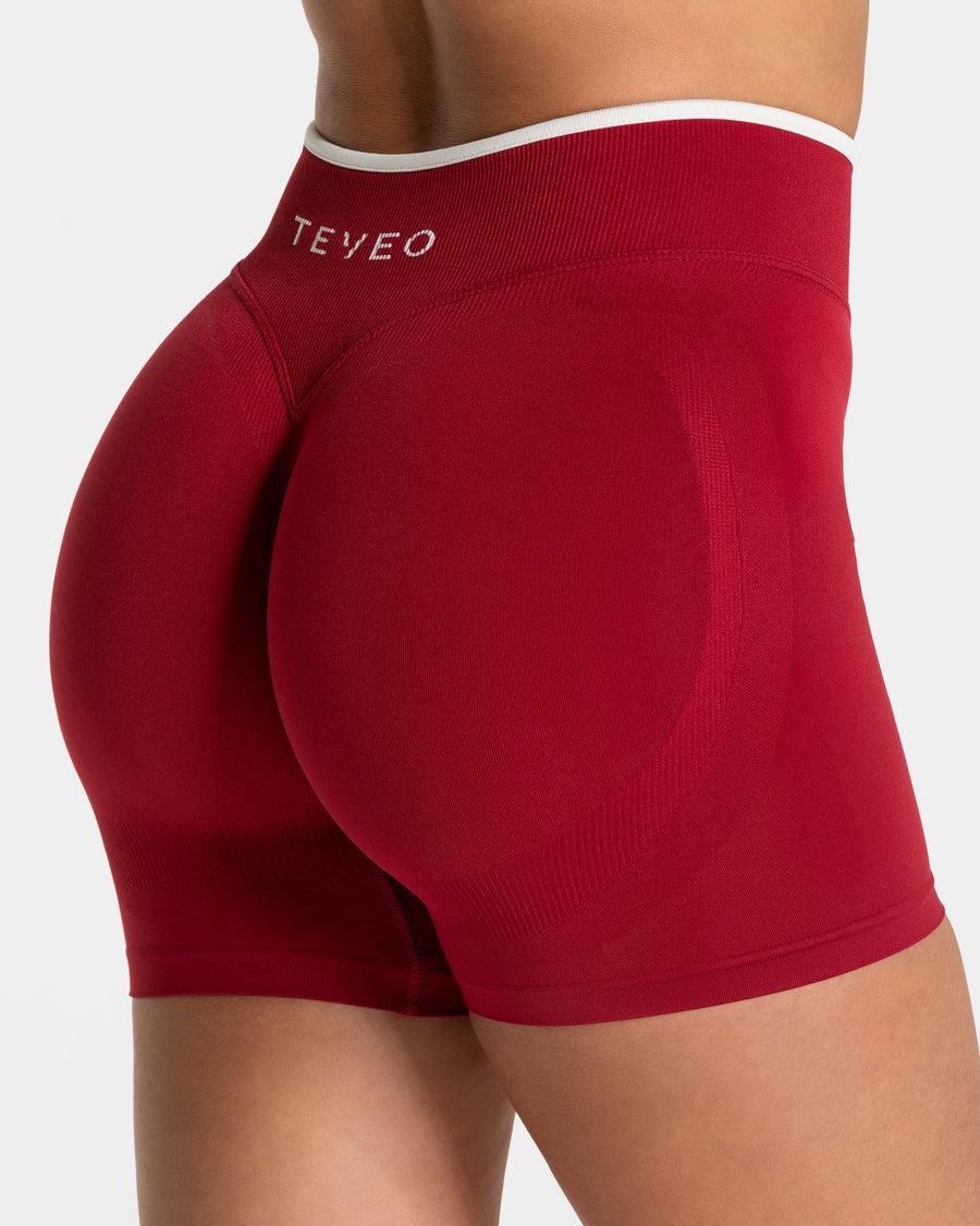 Short Contrastline Sculpt scrunch « Cherry »
