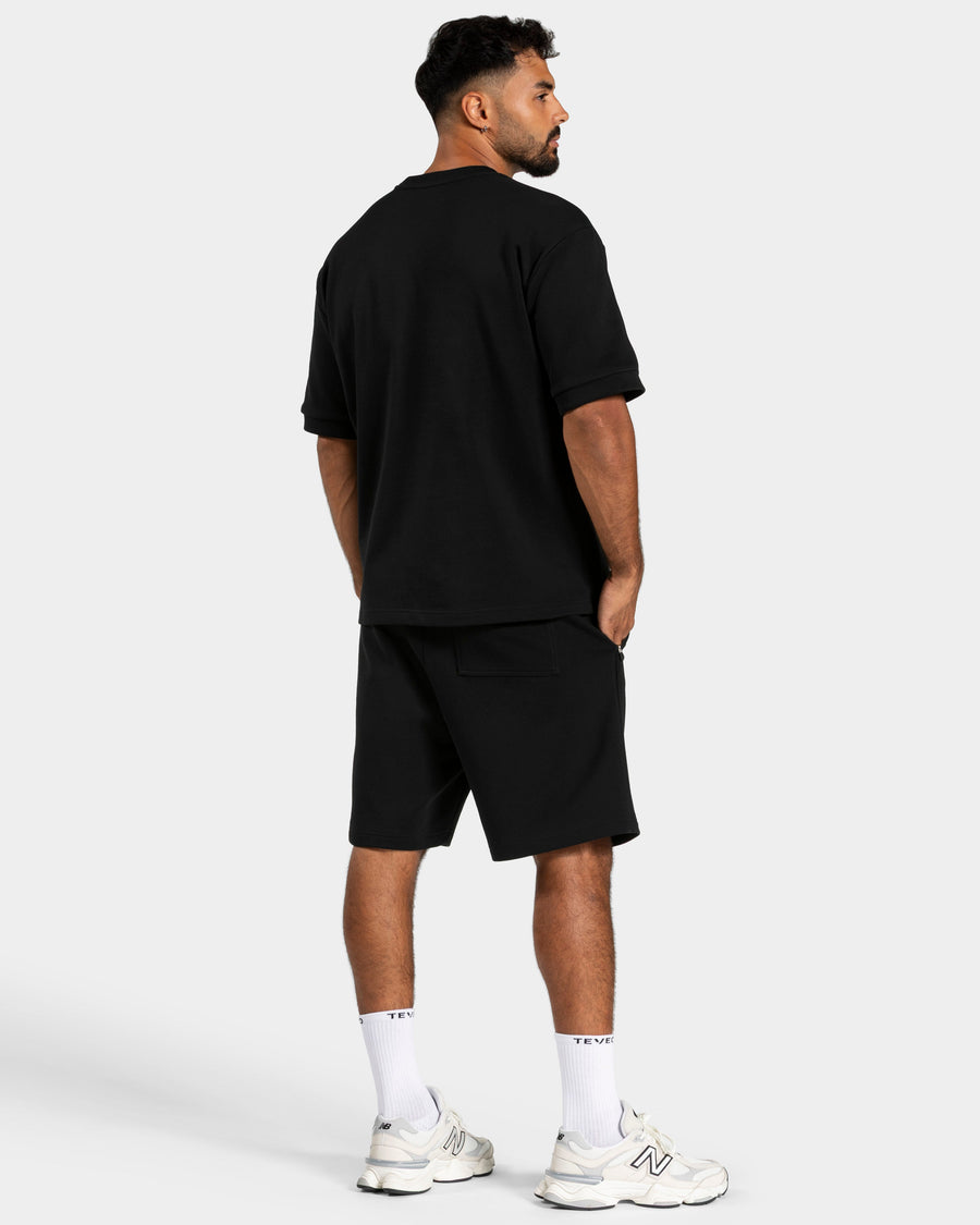 T-shirt oversize Contrastline « noir »