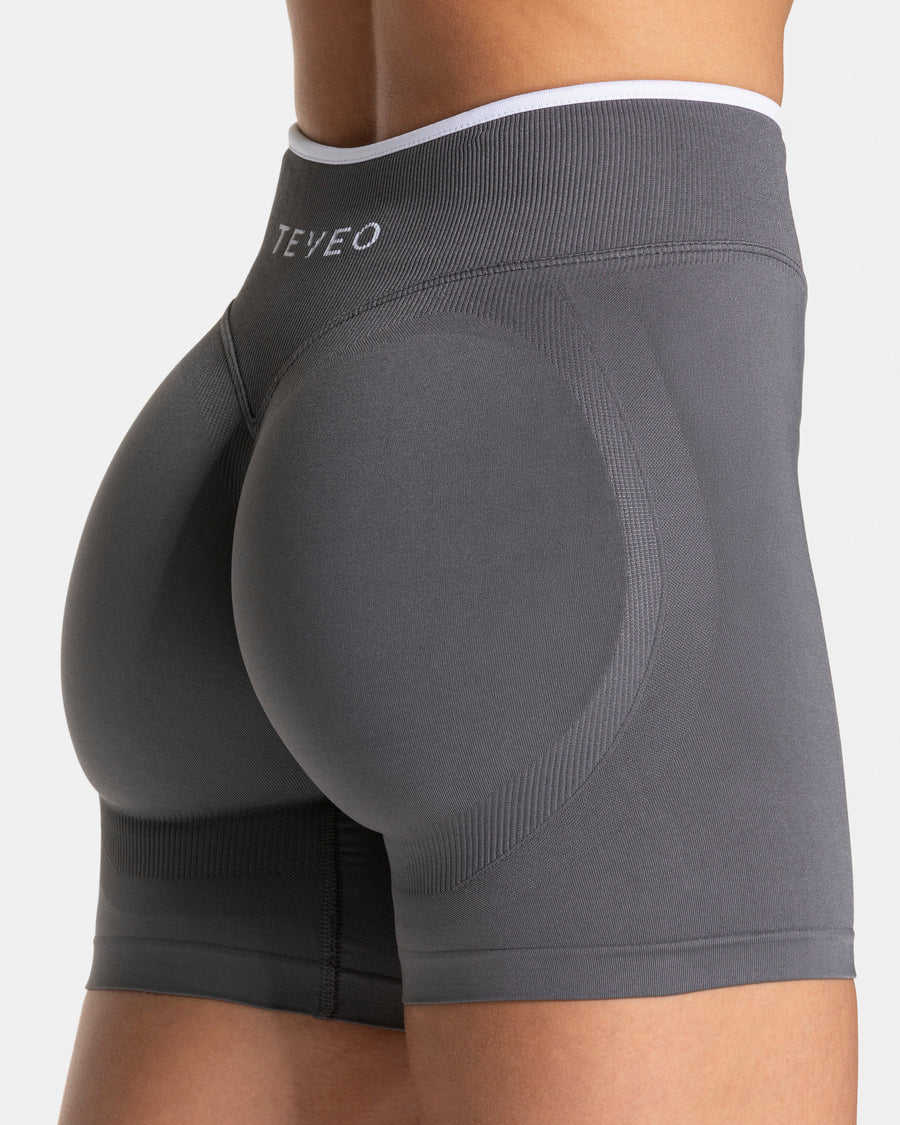 Short Contrastline Sculpt scrunch « graphite »