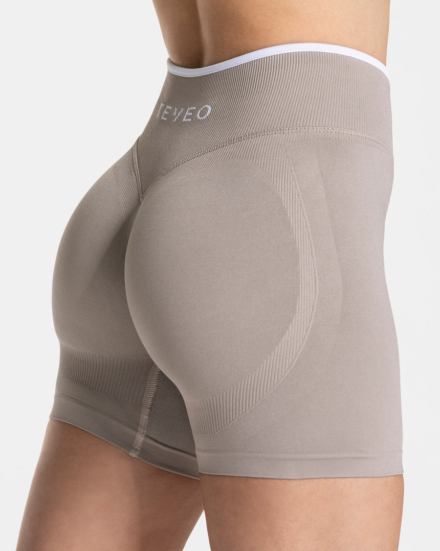Short Contrastline Sculpt scrunch « Stone »