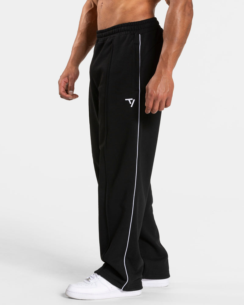 Pantalon de jogging Contrastline Straight Leg « noir-blanc »