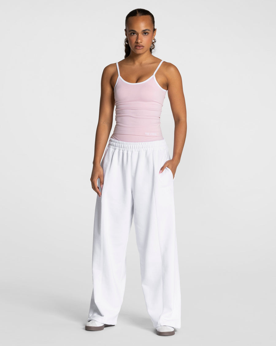 Pantalon de jogging Contrastline Wide Leg « blanc »