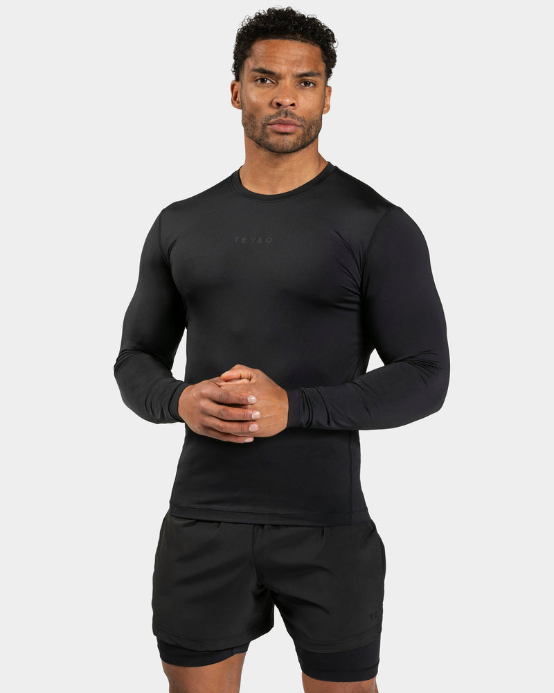 Haut à manches longues Pace Compression « noir »