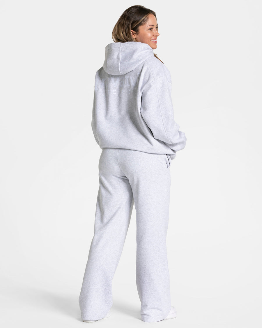 Sweat à capuche oversize RI’VAIV « gris clair »