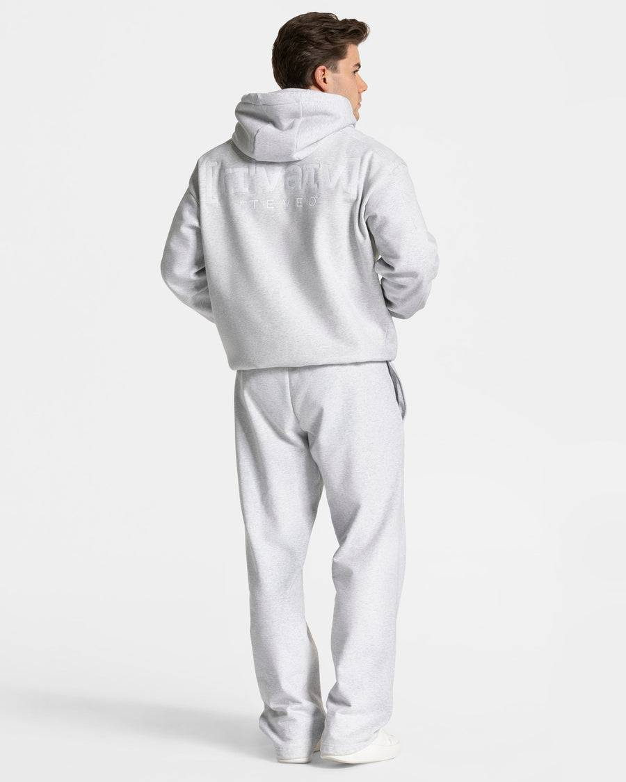 Sweat à capuche oversize RI’VAIV « gris clair »