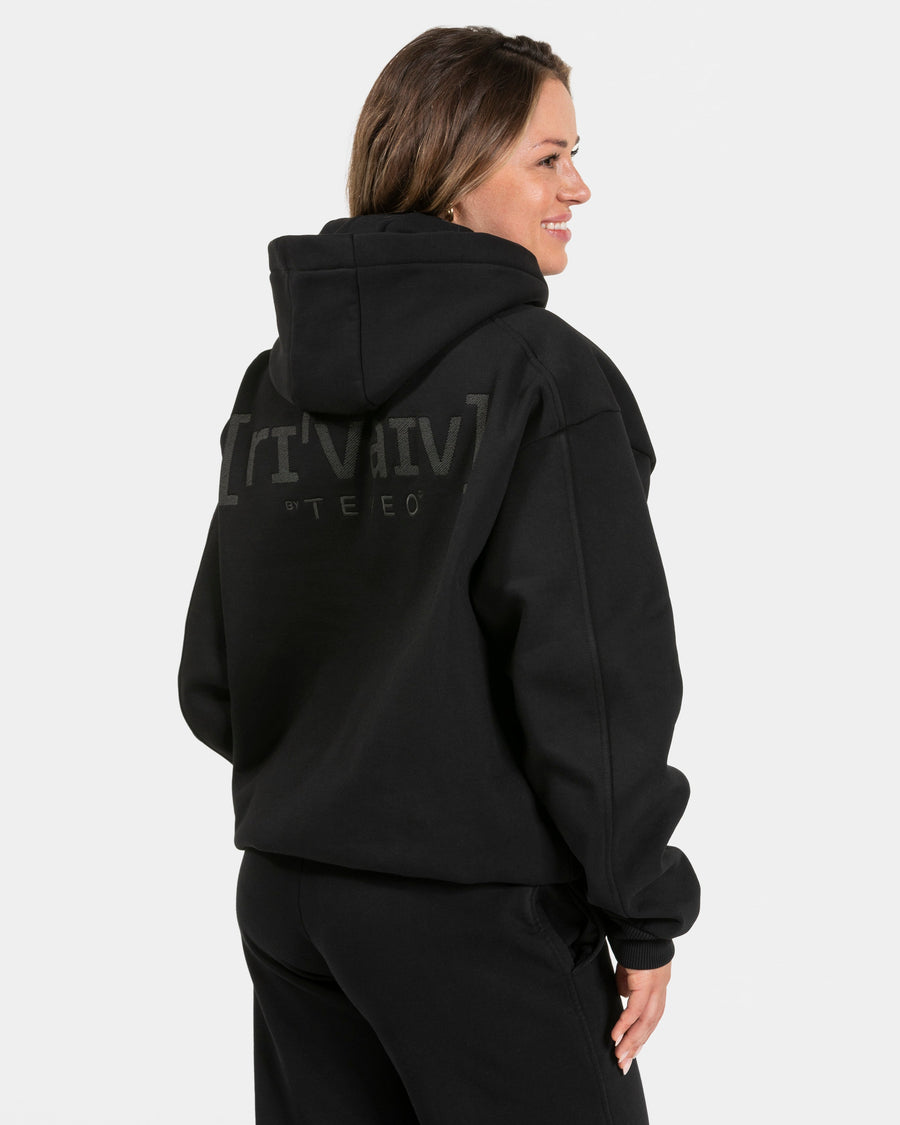 Sweat à capuche oversize RI’VAIV « noir »