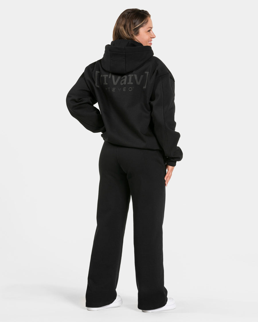 Sweat à capuche oversize RI’VAIV « noir »