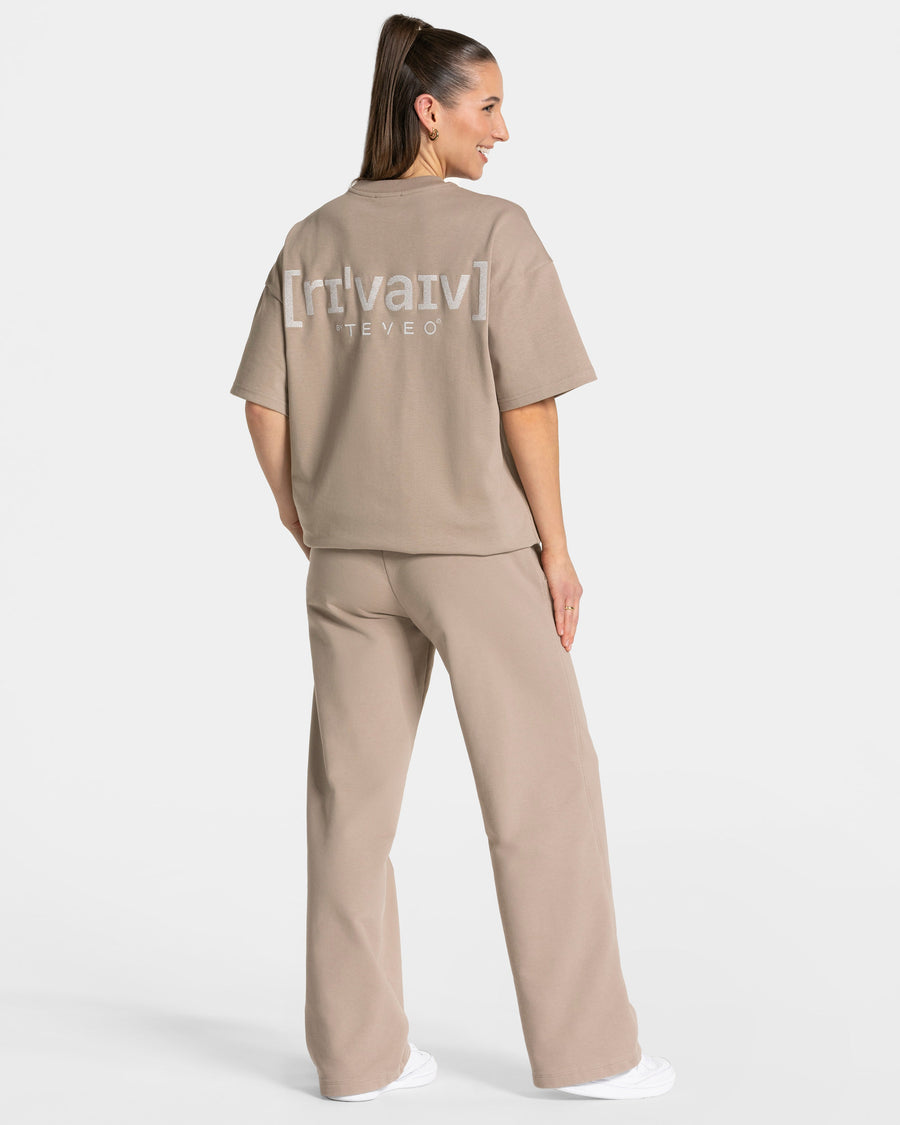 Pantalon de jogging Straight Leg RI’VAIV « taupe »