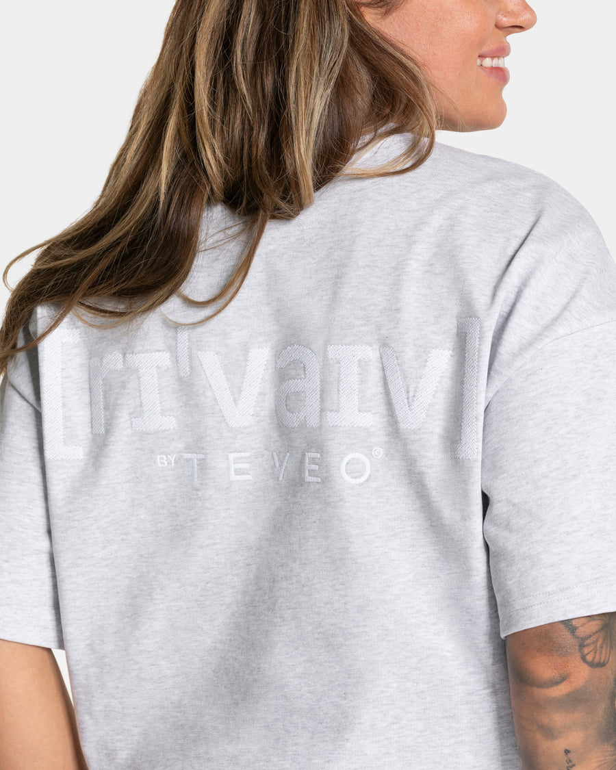 T-shirt oversize RI’VAIV « gris clair »