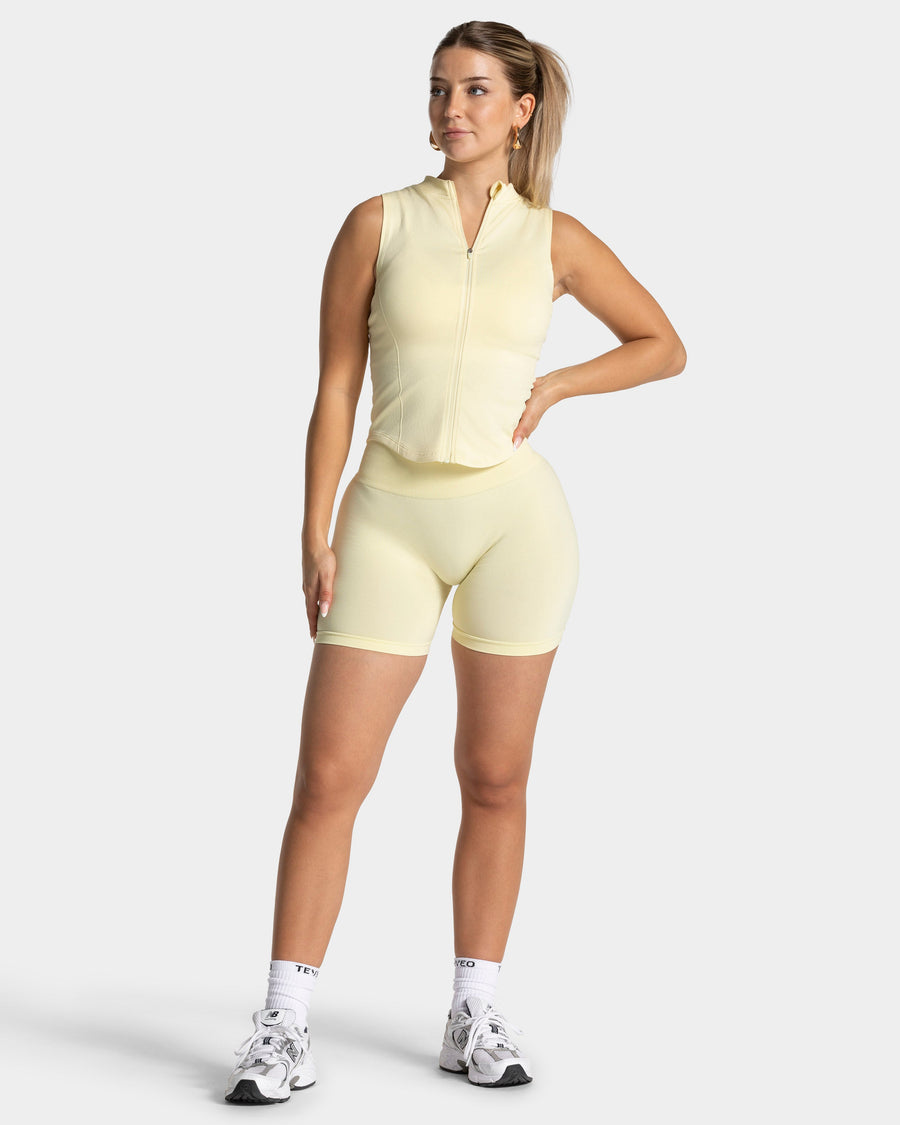 Débardeur zippé Timeless Pro « Butter Yellow »