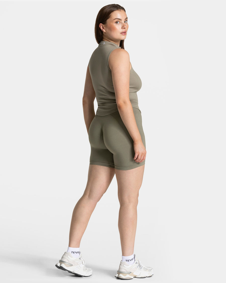 Débardeur zippé Timeless Pro « kaki »