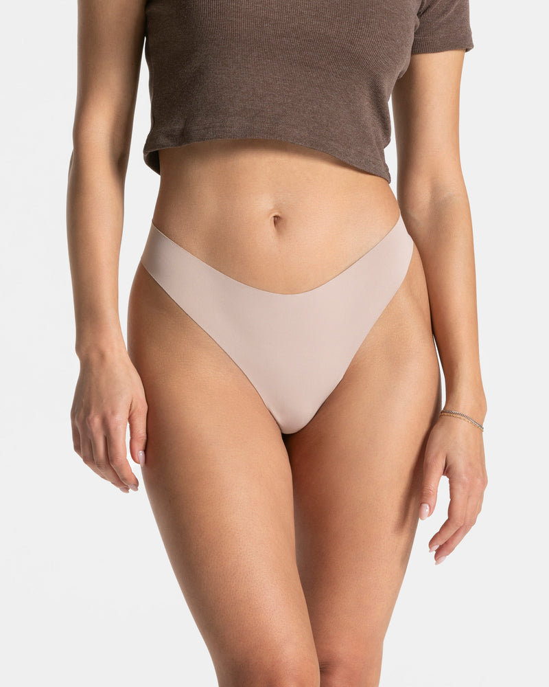 Tanga Seamless Padded (lot de 2) « avoine »